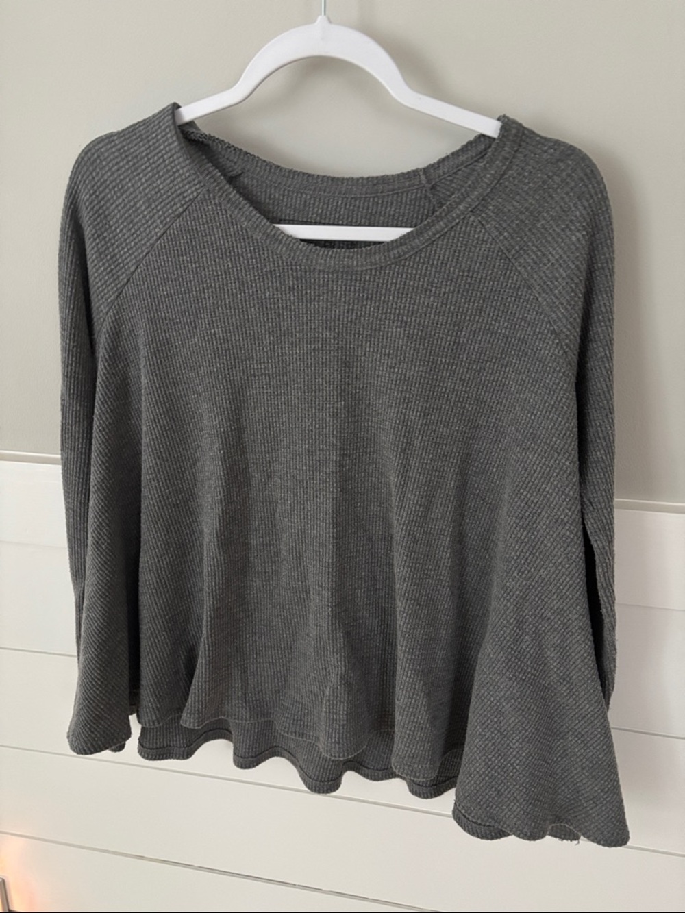 We the Free - gray thermal top